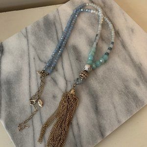 Blue Beaded Necklace